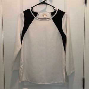 NWOT J.Crew black and white blouse 00